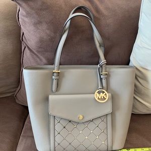 Michael Kors DK Taupe Lg. Pocket Tote.  NWT